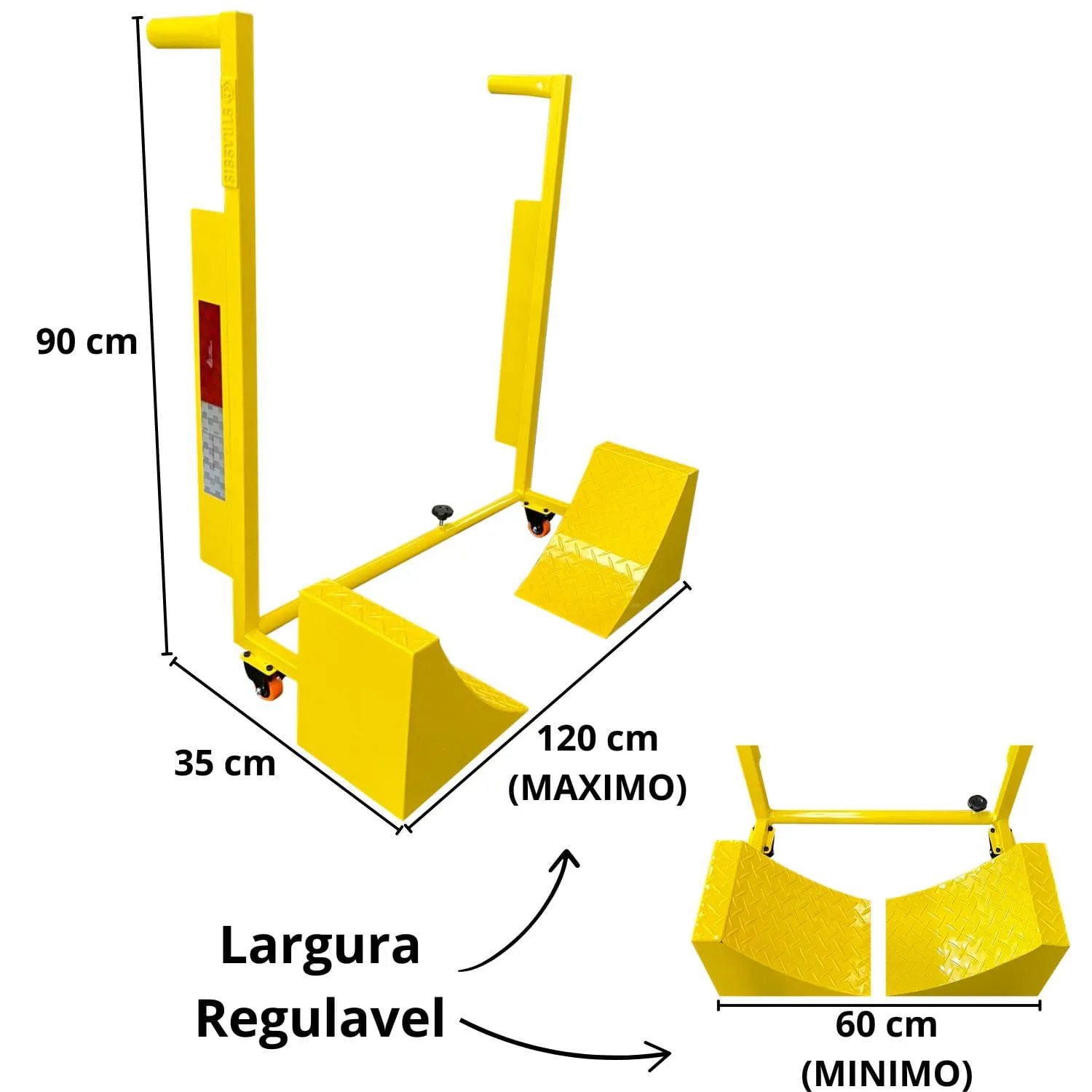 Calço de Roda Duplo Regulável Strassi Metal - Image 10